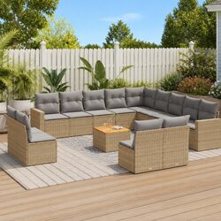 Transform Your Patio with a 14-Piece Garden Sofa Set