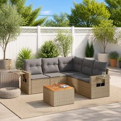 Transform Your Outdoor Space with 6 Piece Sectional Sofa Set
