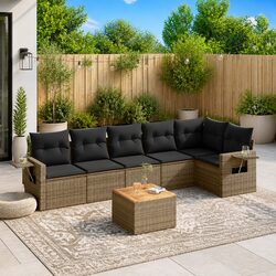 Elevate Your Outdoors with This 7-Piece Sectional Sofa Set