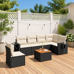 Enhance Your Outdoors with a 7-Piece Modular Garden Sofa Set