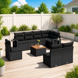 Enhance Your Outdoor Living with This 9 Piece Sofa Set