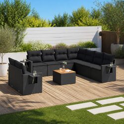 Transform Your Outdoor Space with this 10-Piece Sofa Set