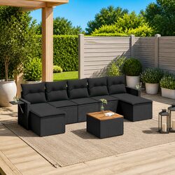 Transform Your Outdoor Space with this 8-Piece Sofa Set