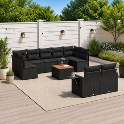 Transform Your Outdoor Space with a 10-Piece Sectional Sofa Set