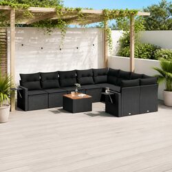 Transform Your Patio with This 10-Piece Garden Sofa Set
