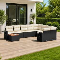 Enhance Your Outdoor Living with a 10-Piece Sectional Sofa Set