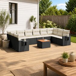 Transform Your Space with 11 Piece Outdoor Sofa Set