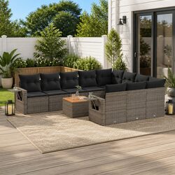 Elevate Your Outdoor Space with 11 Piece Grey Sofa Set