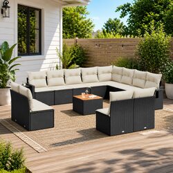 Enhance Your Outdoor Space with 13 Piece Garden Sofa Set