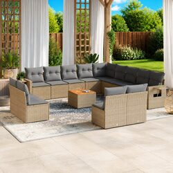 14-Piece Outdoor Garden Sofa Set with Modular Design