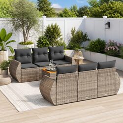 Stylish 7 Piece Outdoor Sofa Set for Relaxing Evenings