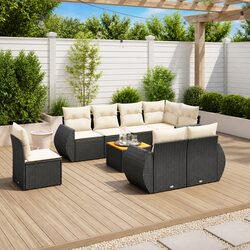 Create an Inviting Outdoor Space with 9-Piece Sofa Set