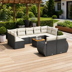 Enhance Your Outdoor Space with a 10 Piece Garden Sofa Set