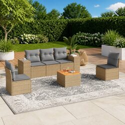 Enhance Your Outdoor Oasis with 6 Piece Sofa Set
