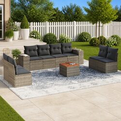Enhance Your Outdoor Space with This 9-Piece Sofa Set