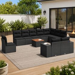 Transform Your Outdoor Space with 11 Piece Garden Sofa Set