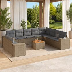 Beige Modular Garden Sofa Set – Elevate Your Outdoor Space