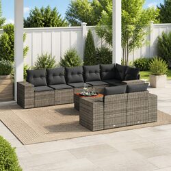 Transform Your Outdoor Space with this 9-Piece Sofa Set