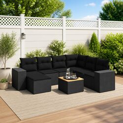 Elegant Outdoor 8 Piece Sofa Set for Relaxation