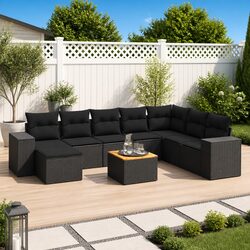 Enhance Your Outdoor Space with This 9-Piece Sofa Set