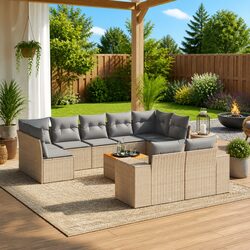 10-Piece Outdoor Garden Sofa Set to Enhance Your Space