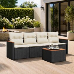 Enhance Your Outdoors with 5 Piece Garden Sofa Set
