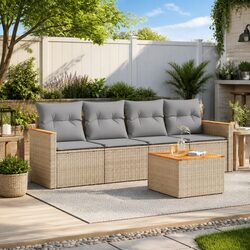 Beige Outdoor Sofa Set - Transform Your Patio Experience