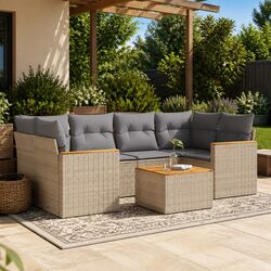 Transform Your Outdoor Space with this 7-Piece Sofa Set