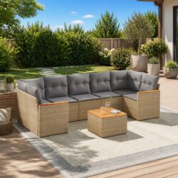 Elevate Your Outdoors with an 8-Piece Garden Sofa Set