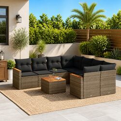 Enhance Your Outdoor Experience with 9 Piece Garden Sofa Set