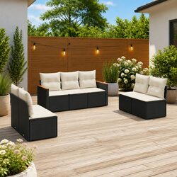 Chic 7 Piece Garden Sofa Set for Enhanced Outdoor Living
