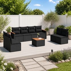 Transform Your Outdoor Area with a 9 Piece Sofa Set