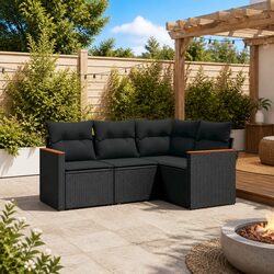 Enhance Your Outdoor Space with 4 Piece Garden Sofa Set