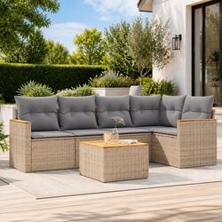 Modular 6 Piece Outdoor Sofa Set for Comfortable Living