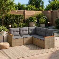 Enhance Your Outdoor Space with This 5 Piece Garden Sofa Set