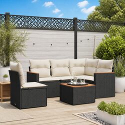Outdoor 6-Piece Modular Sofa Set for Cozy Spaces