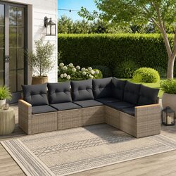 Upgrade Your Outdoor Space with a 6-Piece Garden Sofa Set