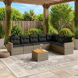 Outdoor 8-Piece Sofa Set for Comfortable Backyard Living