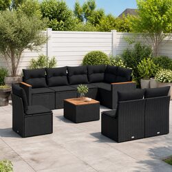 Elevate Your Outdoor Space with 9 Piece Sofa Set