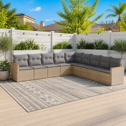 Transform Your Outdoor Space with a Beige Sofa Set