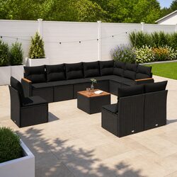 Elevate Your Patio with This 11-Piece Garden Sofa Set