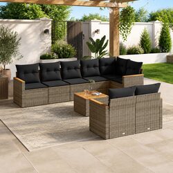 Enhance Your Outdoor Space with a 9-Piece Garden Sofa Set