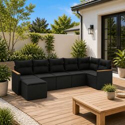 Enhance Your Outdoor Living with 7 Piece Sofa Set
