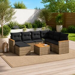 Outdoor 8-Piece Sofa Set for Stylish Gatherings
