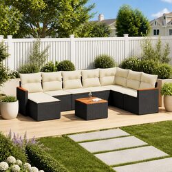Comfortable 9-Piece Outdoor Sofa Set for Relaxation