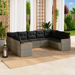 Elevate Your Patio with a Stylish 9 Piece Sofa Set
