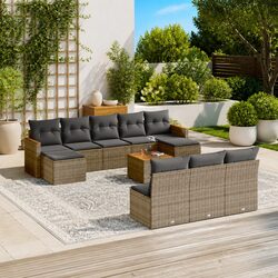 Outdoor Patio Furniture 11 Piece Modular Sofa Set