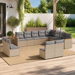 Transform Your Outdoor Space with 12 Piece Garden Sofa Set