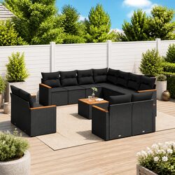 12 Piece Modular Outdoor Furniture Set for Relaxation