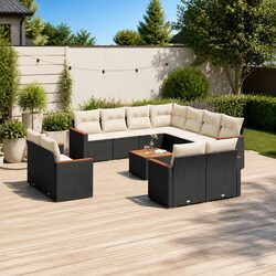 Outdoor Patio Furniture Set: 12-Piece Garden Sofa Set